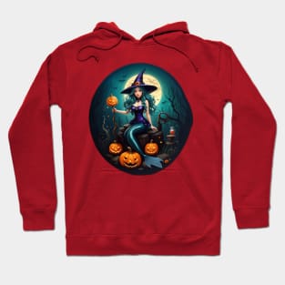 Full Moon Mermaid Witch Hoodie